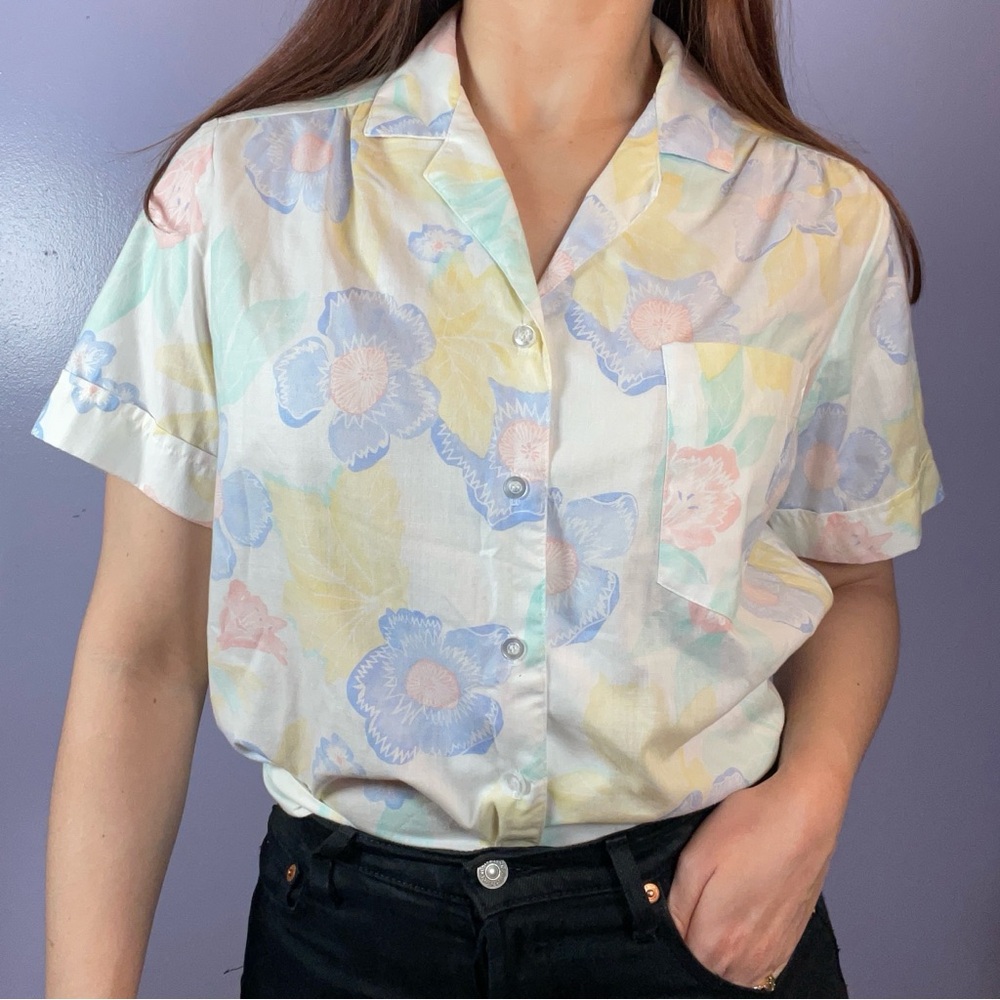 80s vintage ✨  button up shirt